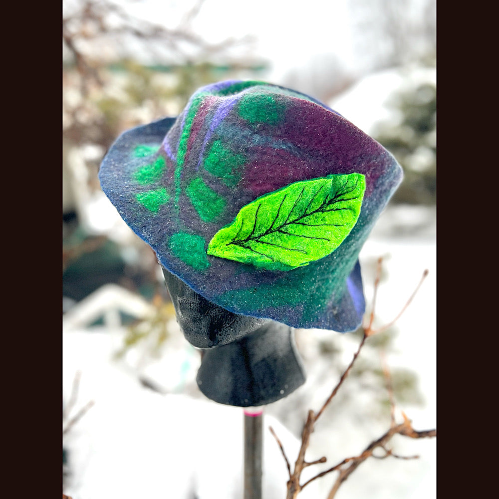 Mini Felted top hat medium