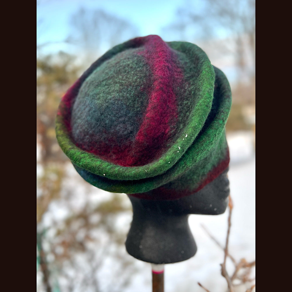Felted top hat 23” 1/2 medium