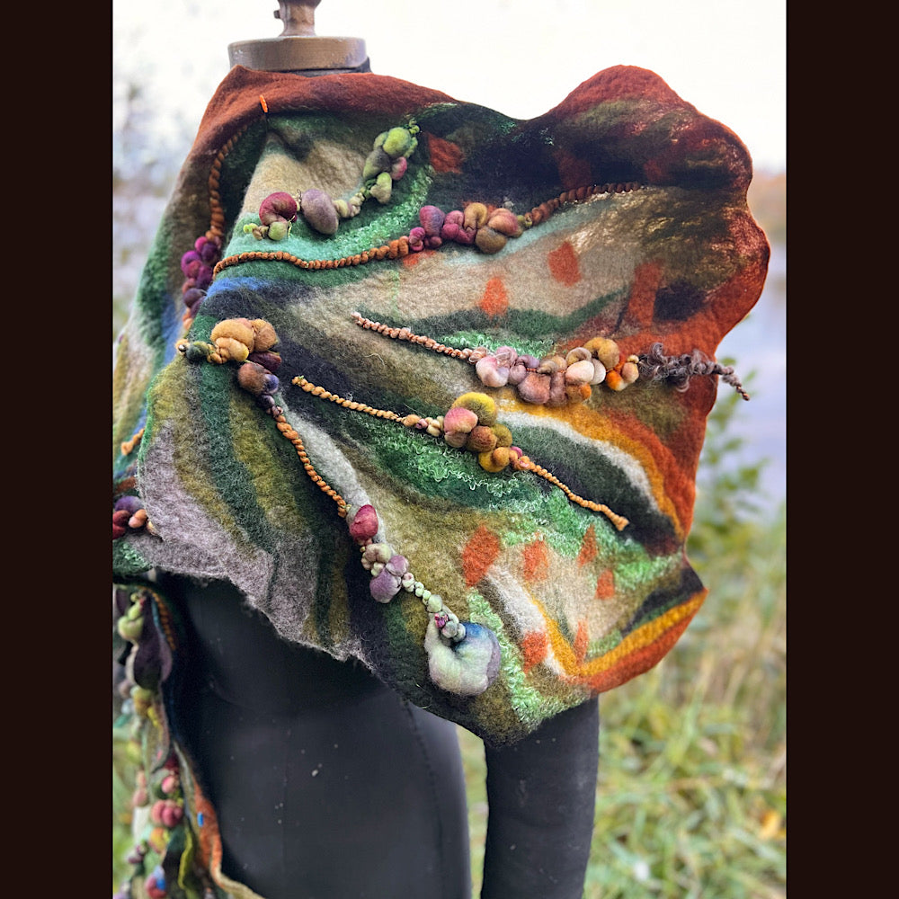 Felted Scarf 60” x 13”