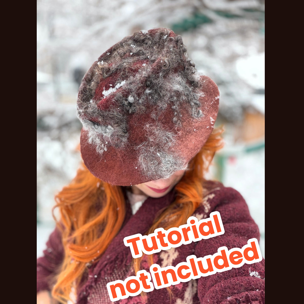 wool Felted hat kit 7 onces 200 grams
