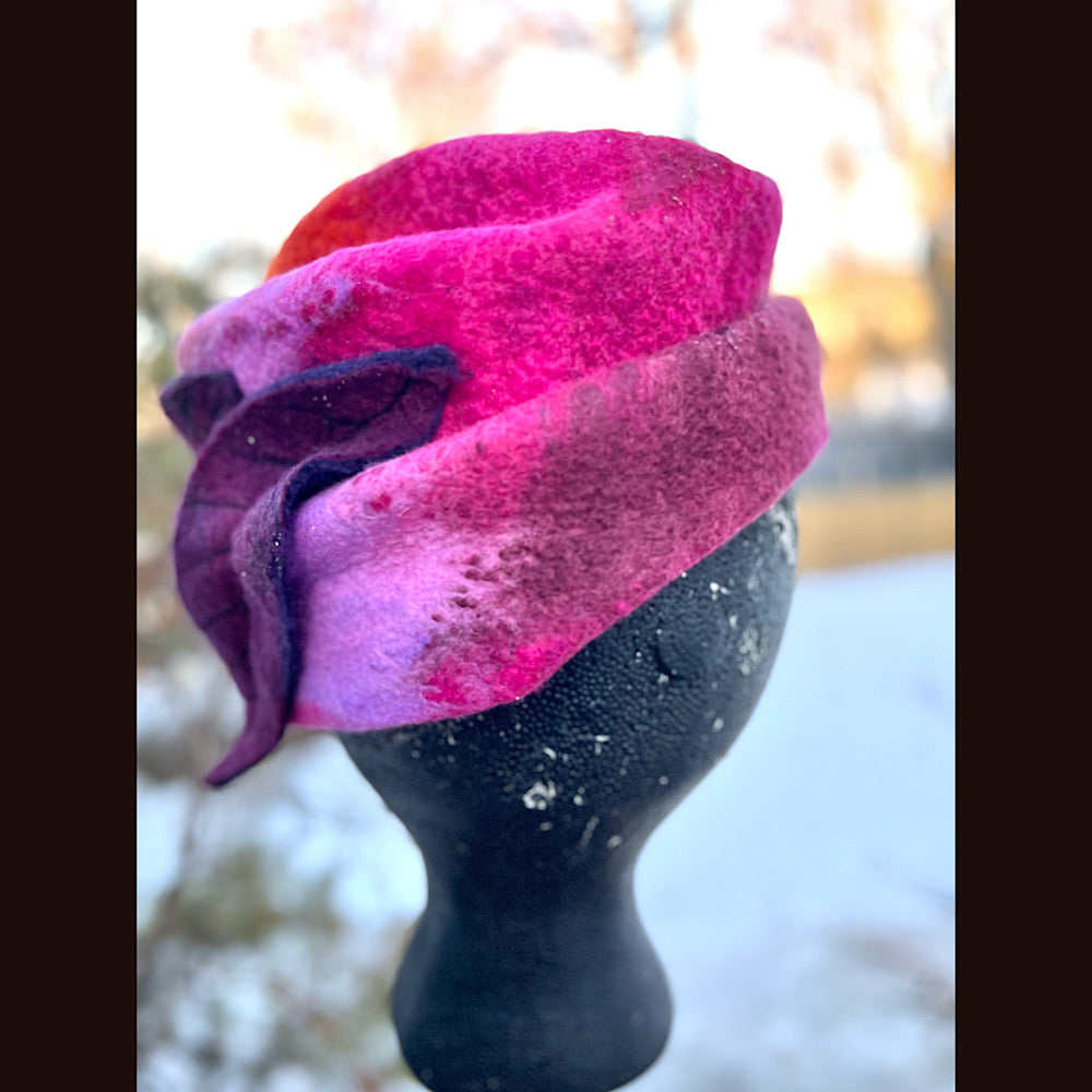 Felted top hat 23” 1/2 medium