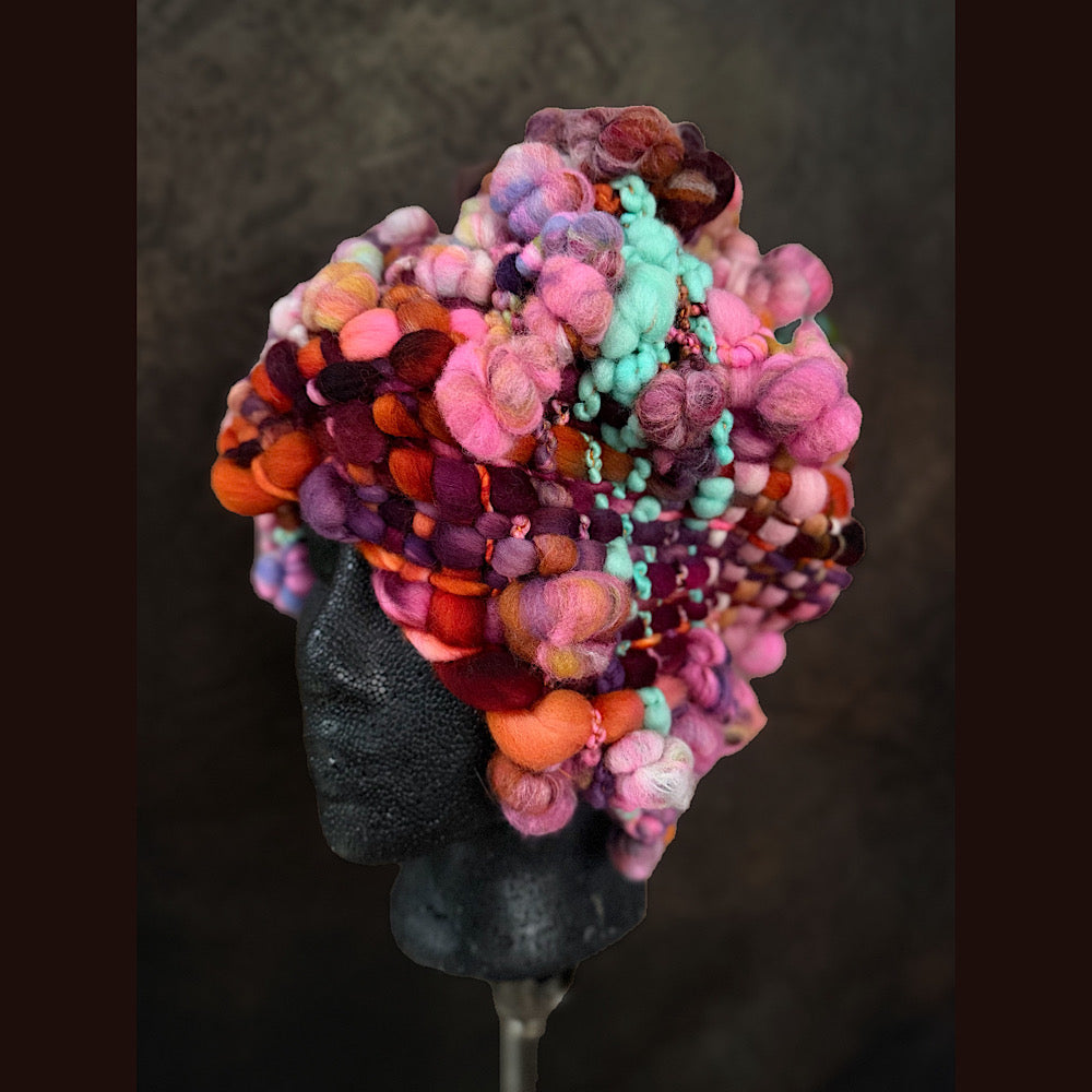 Handmade wool Woven hat 23” medium