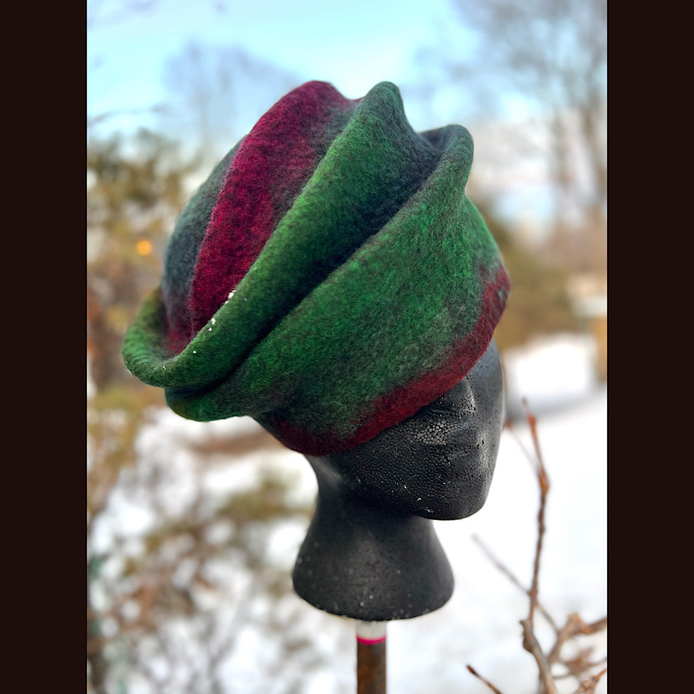 Felted top hat 23” 1/2 medium