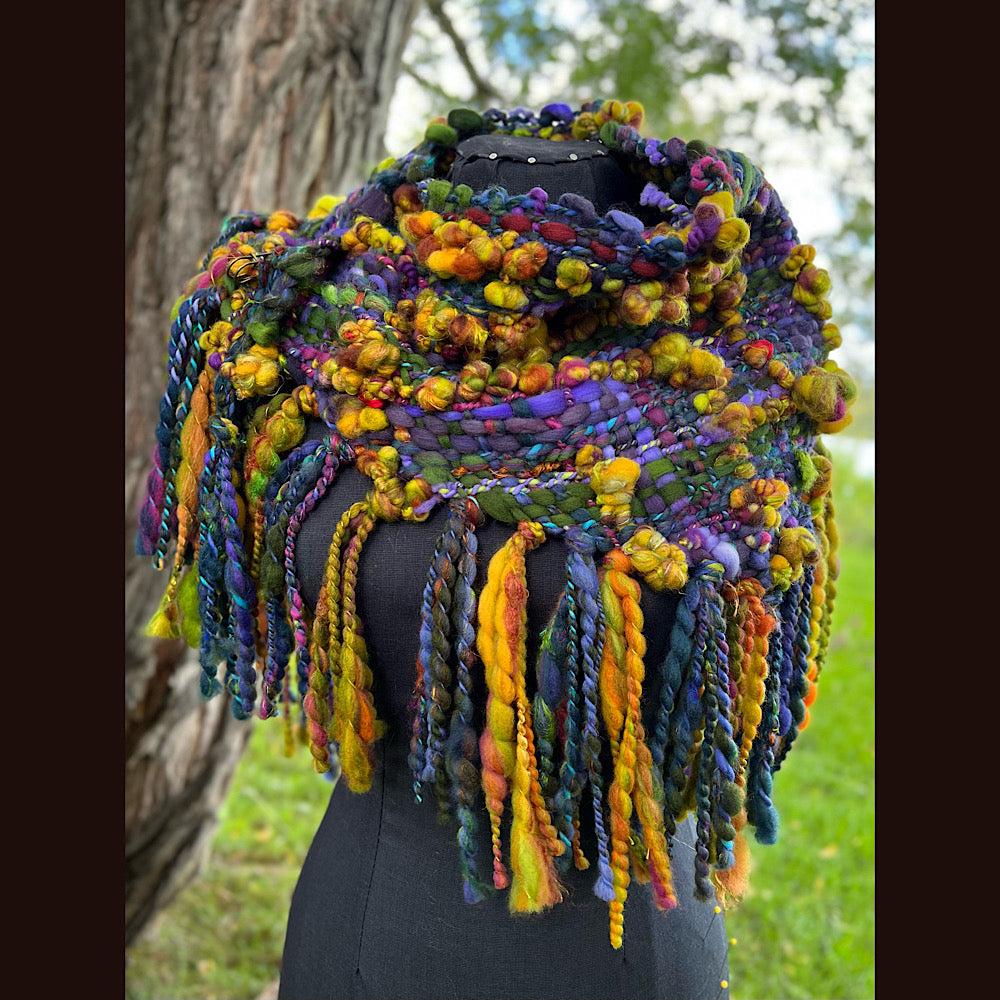 Woven shawl scarf 57” X 17”