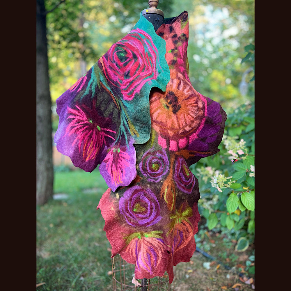 Felted Scarf 80” X 23”