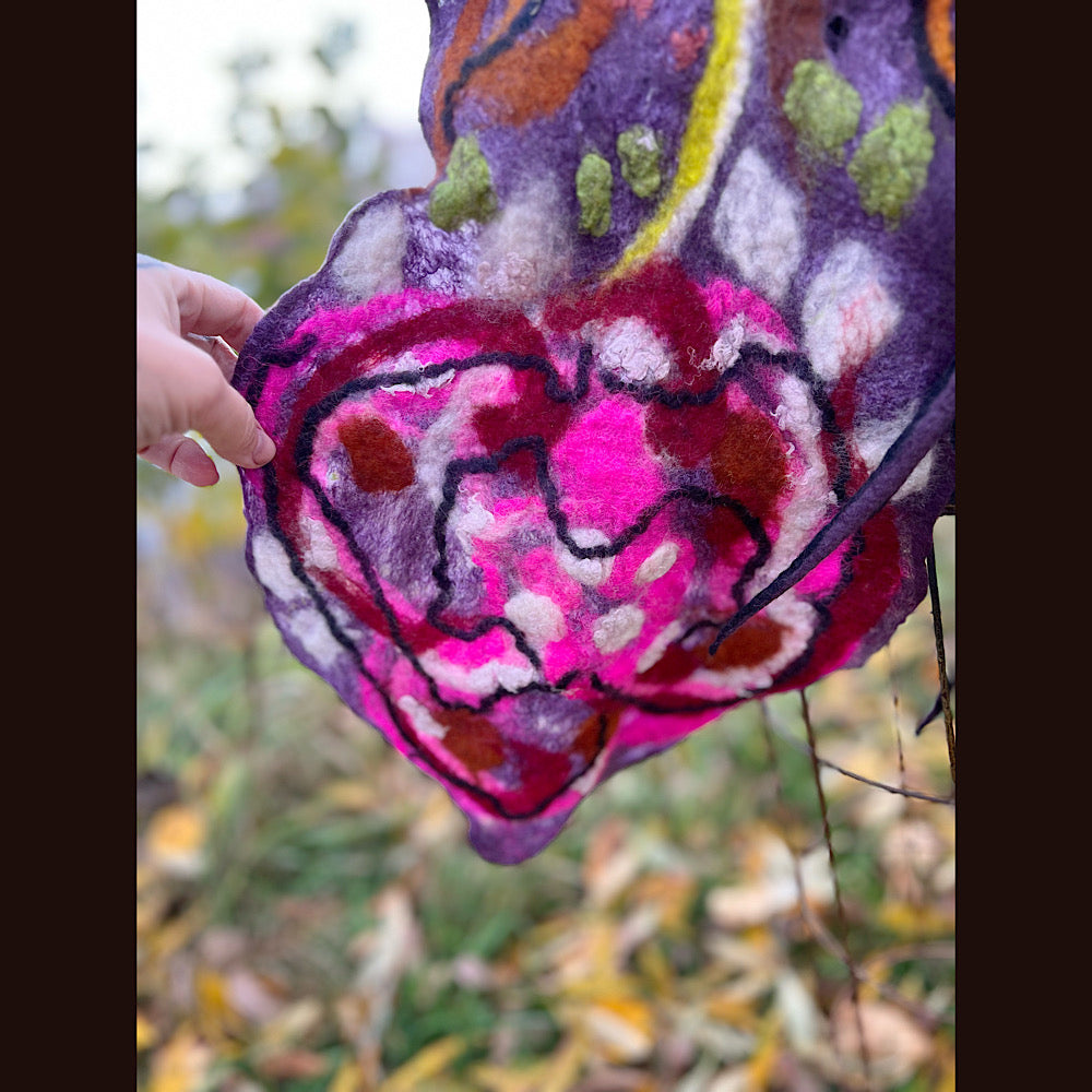 Felted Scarf 84” X 13”