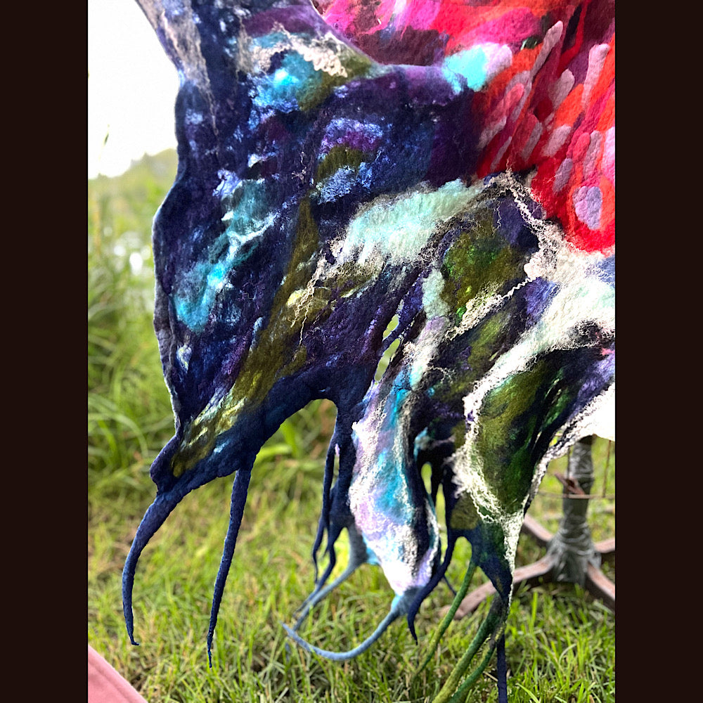 Felted Shawl 90” X 45”