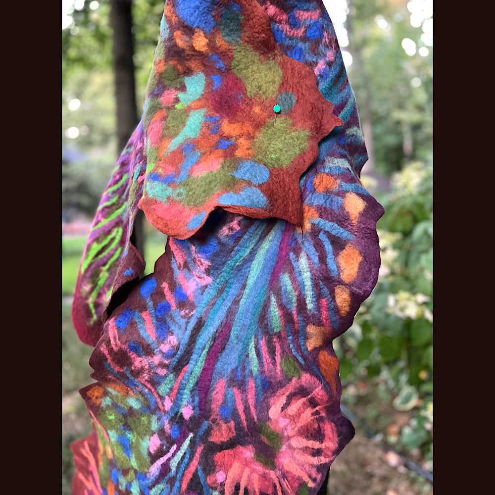Felted Scarf 80” X 25”