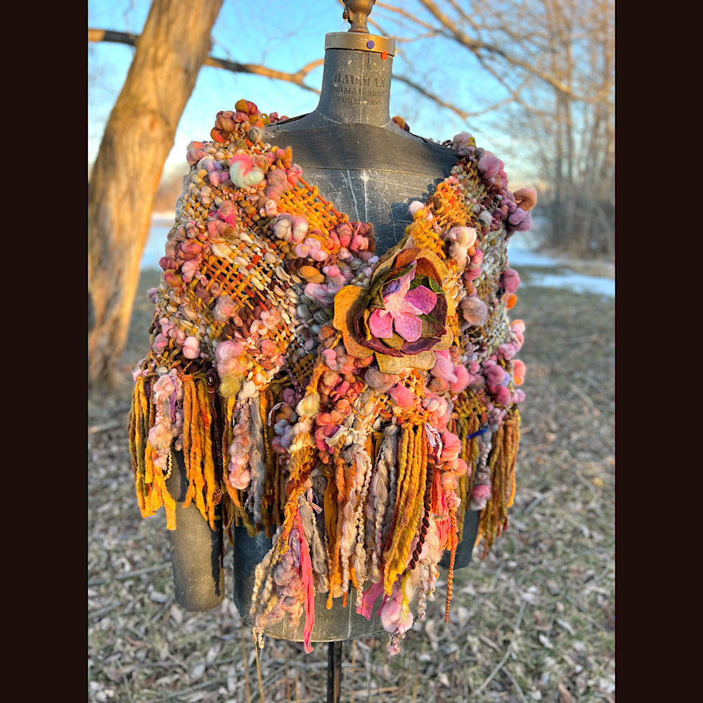 Woven shawl 82” X 37”