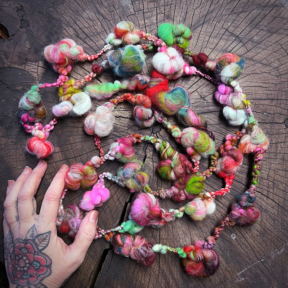 Art yarn lot for weavers 7.5 onces