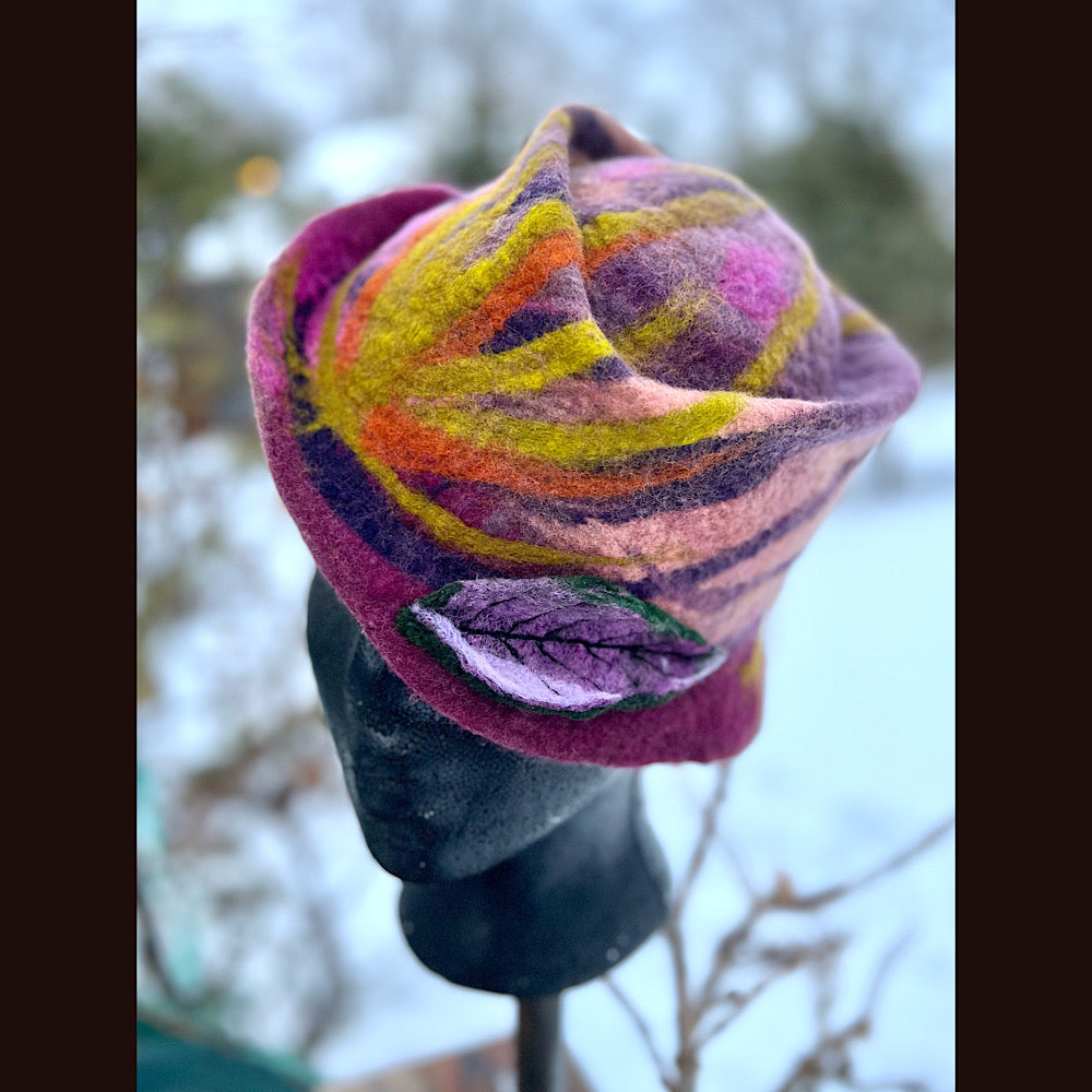Mini Felted top hat small