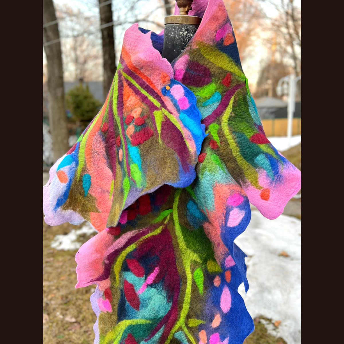 Felted Scarf 76” X 20”