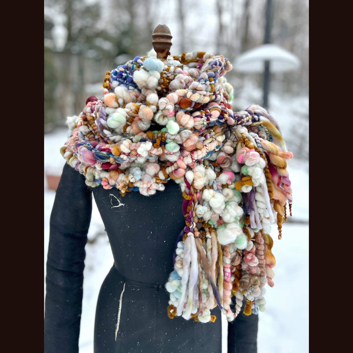 The Golden Rose Scarf 86” X 9”