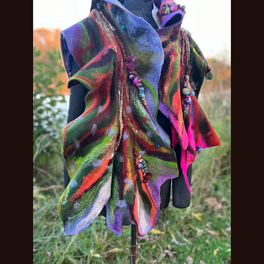Felted Scarf 72” x 22”