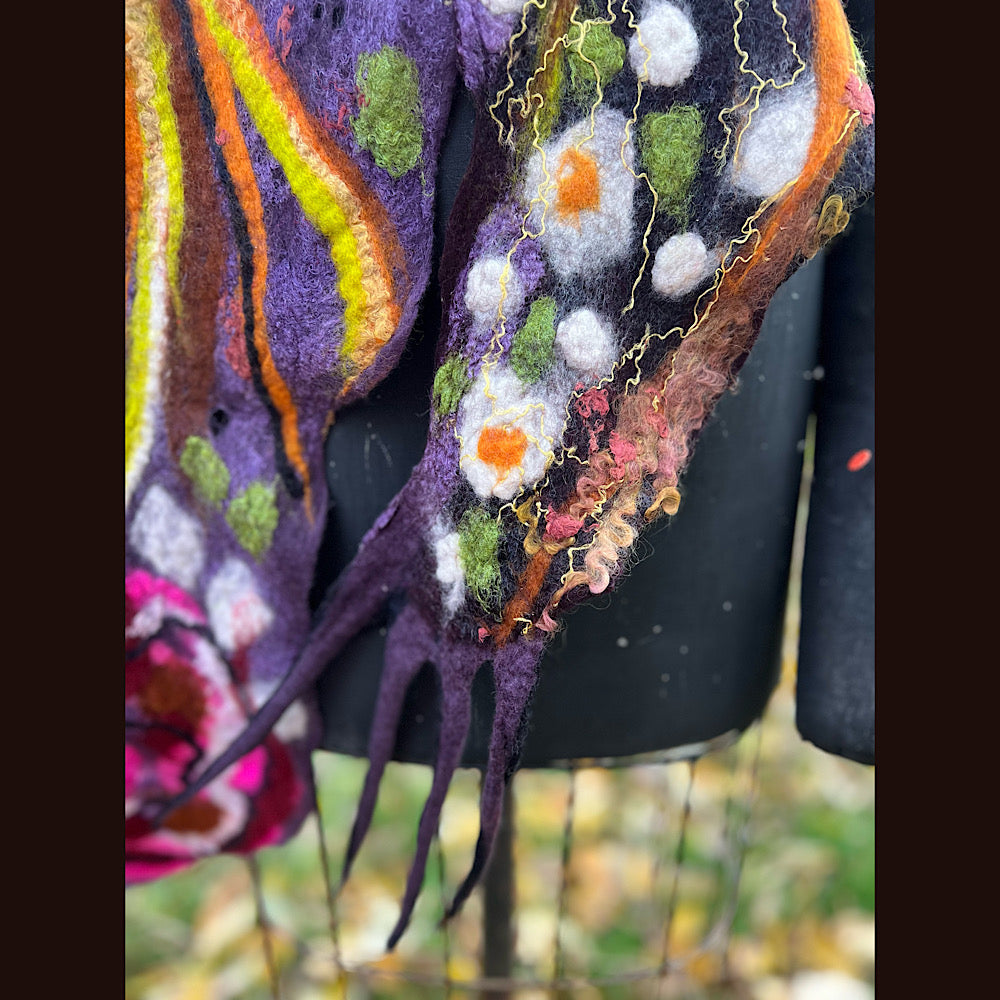 Felted Scarf 84” X 13”