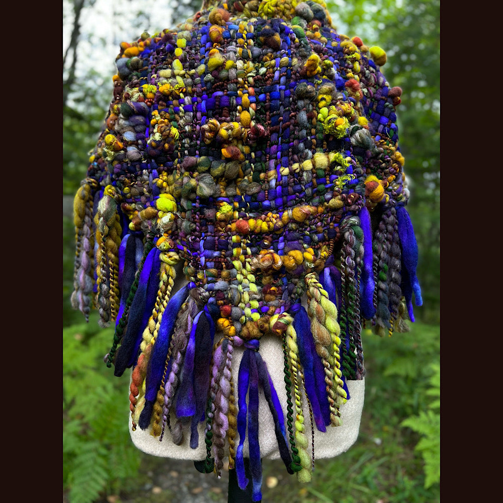 Woven capelet poncho size medium