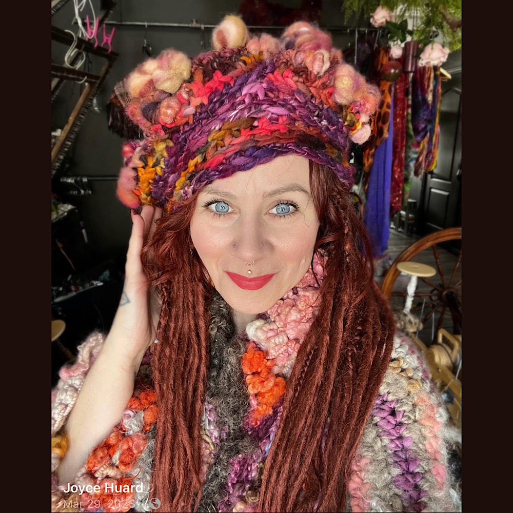 Knitted beret size small