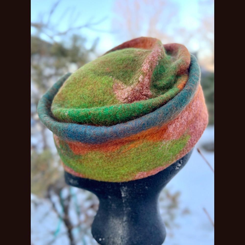 Felted top hat 23” 1/2 medium