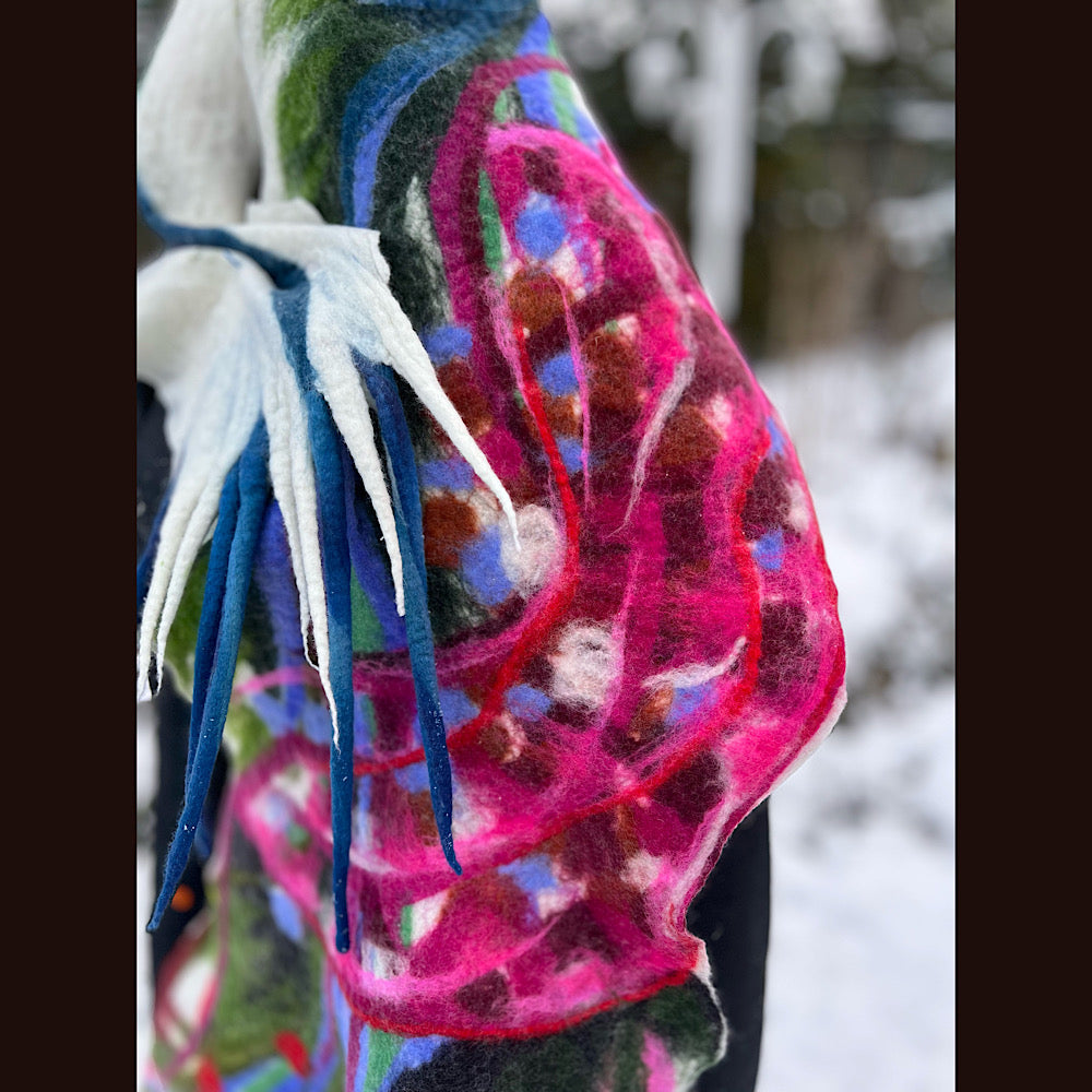 Felted Scarf 73” X 19”