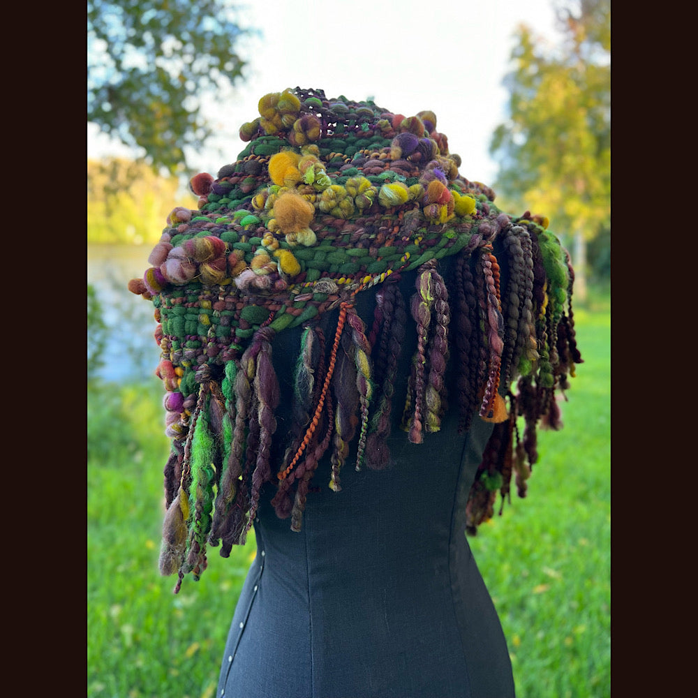 Woven shawl scarf 57” X 17”