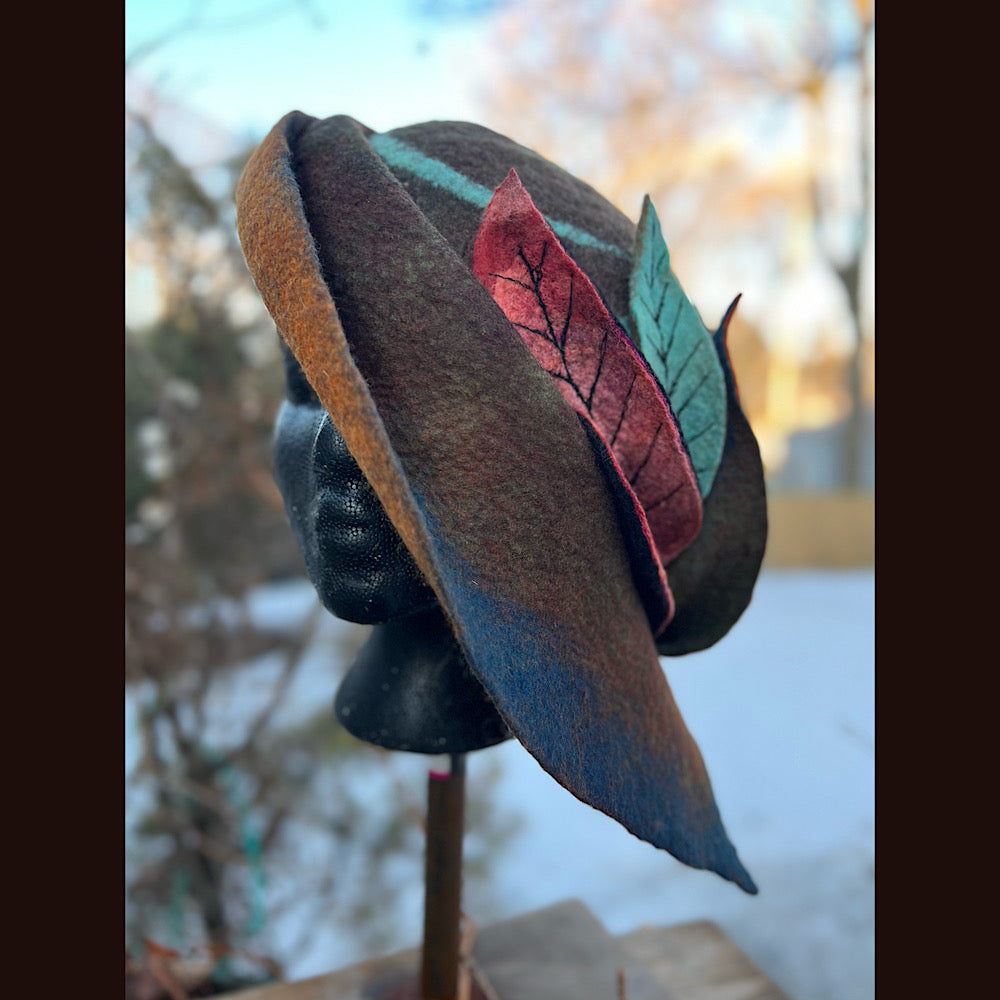 Felted top hat 23” 1/2 medium