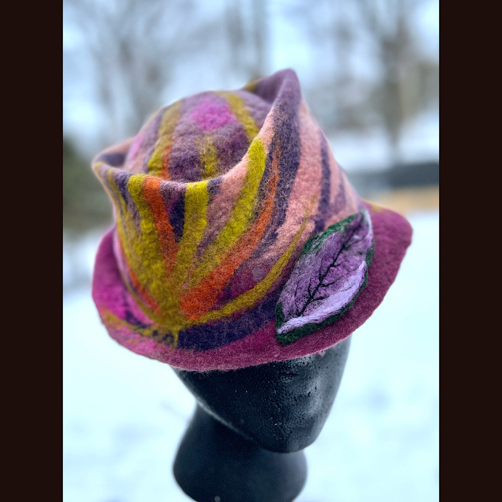 Mini Felted top hat small