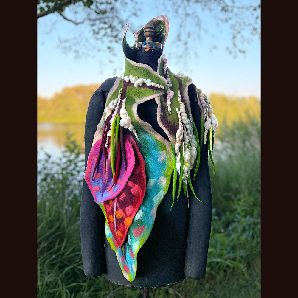 Felted Scarf 62” X 12”