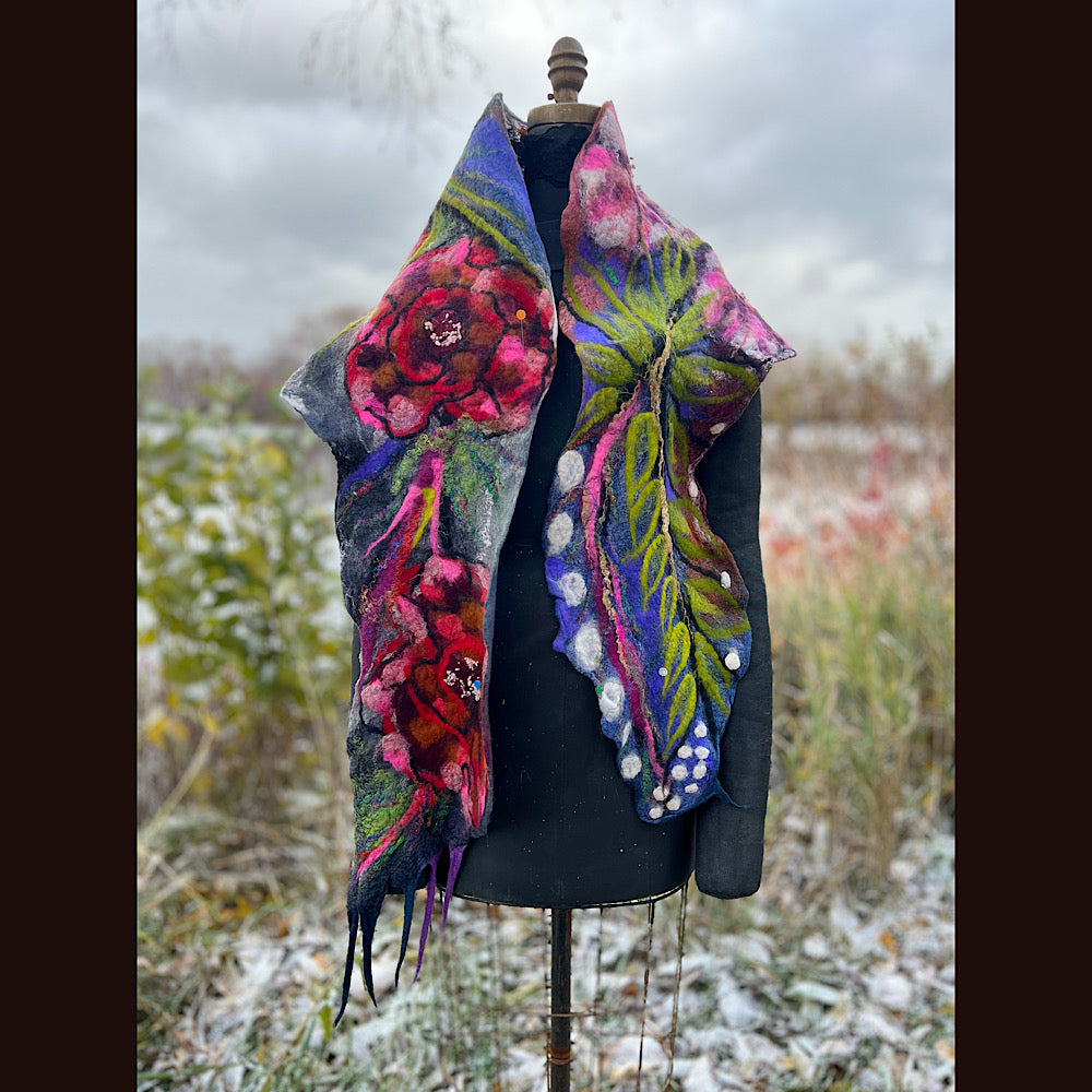 Felted Scarf 77” X 15”