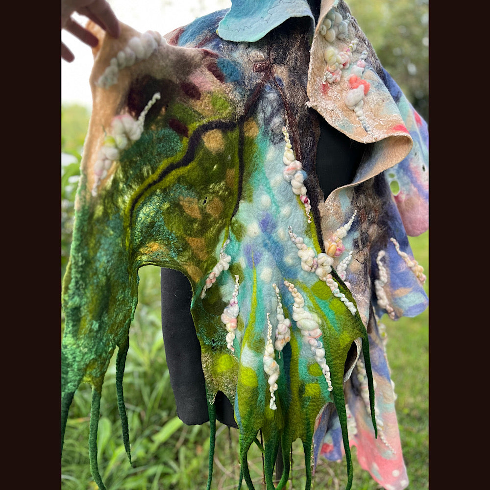 Felted Shawl 90” X 17”