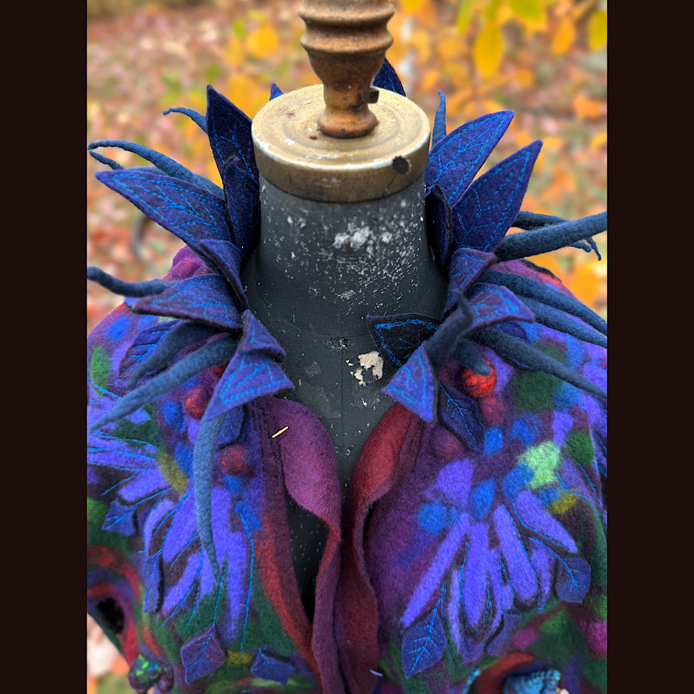 Handmade wool Felted Capelet