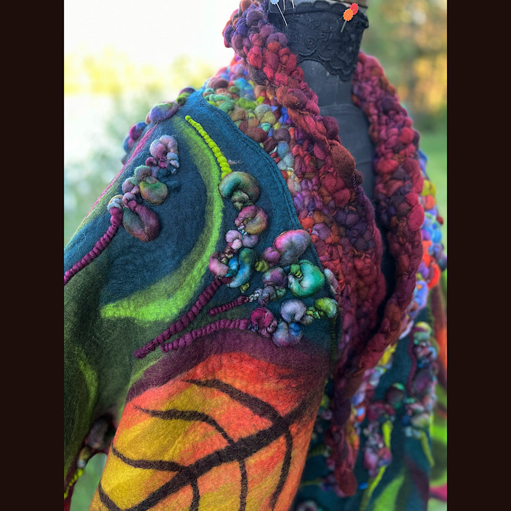 Felted Shawl 90” X 30”