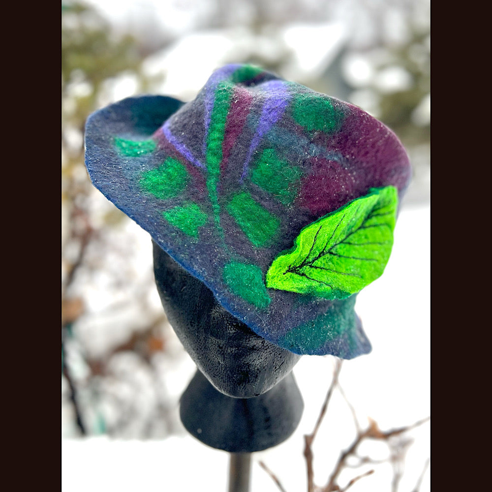 Mini Felted top hat medium