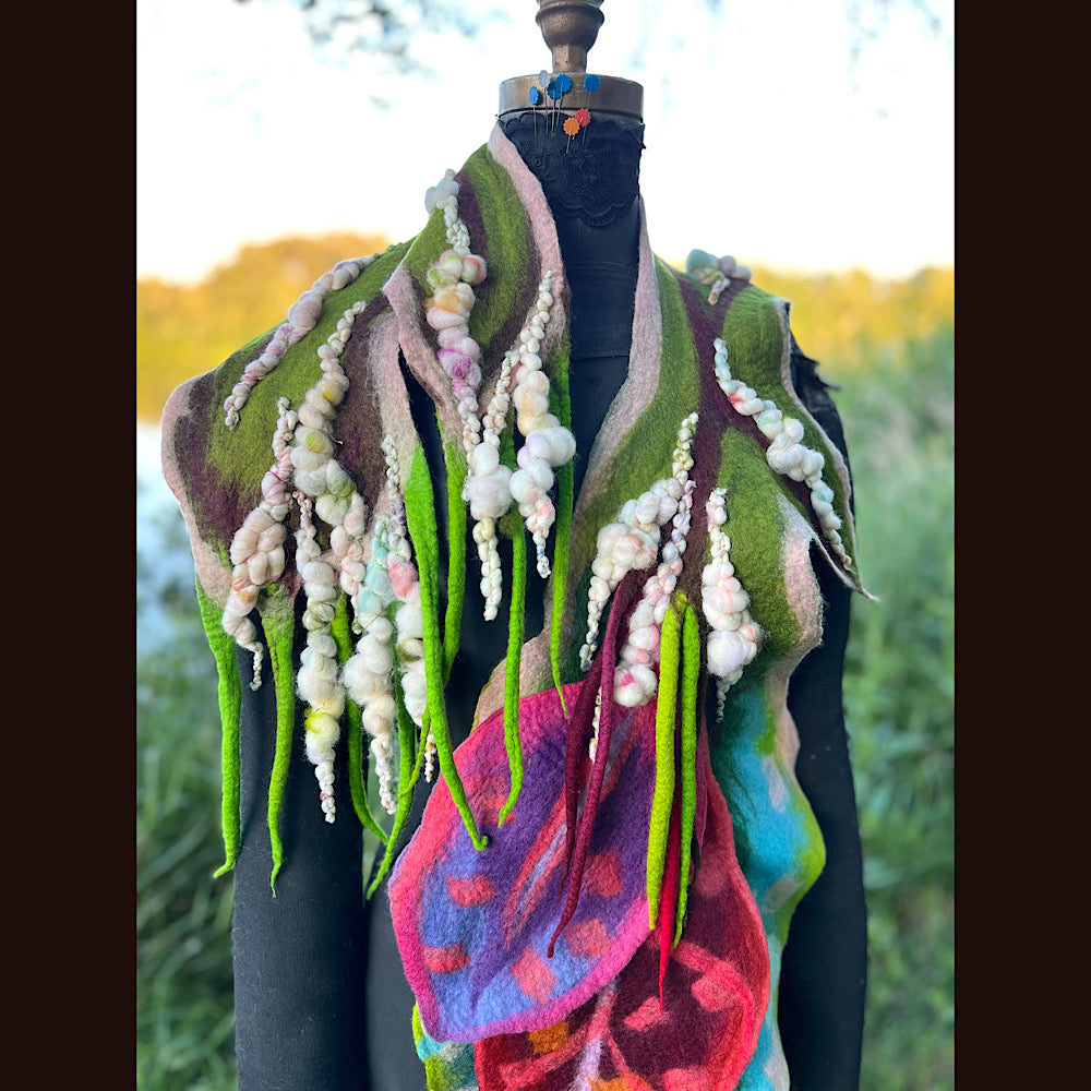 Felted Scarf 62” X 12”