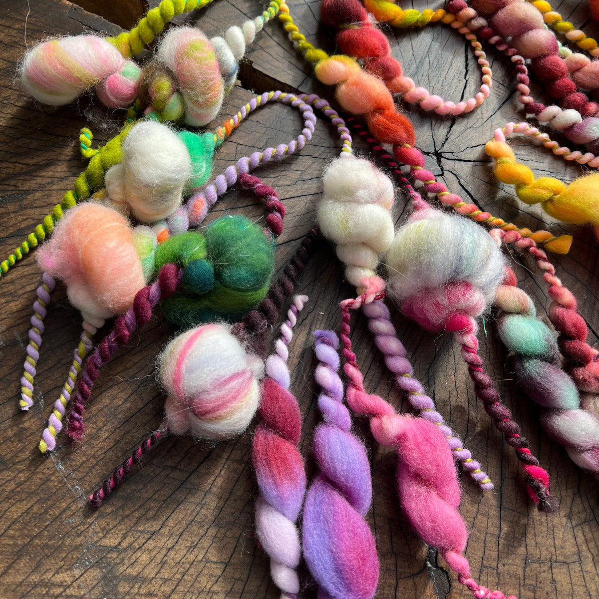 Art yarn left overs 1.6 oz