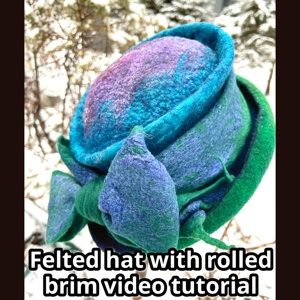 How to felt a top hat with rolled brim video tutorial 3 hours