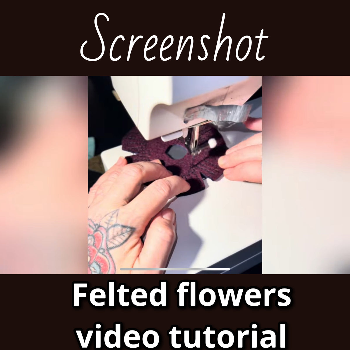 How I felt my flowers video tutorial