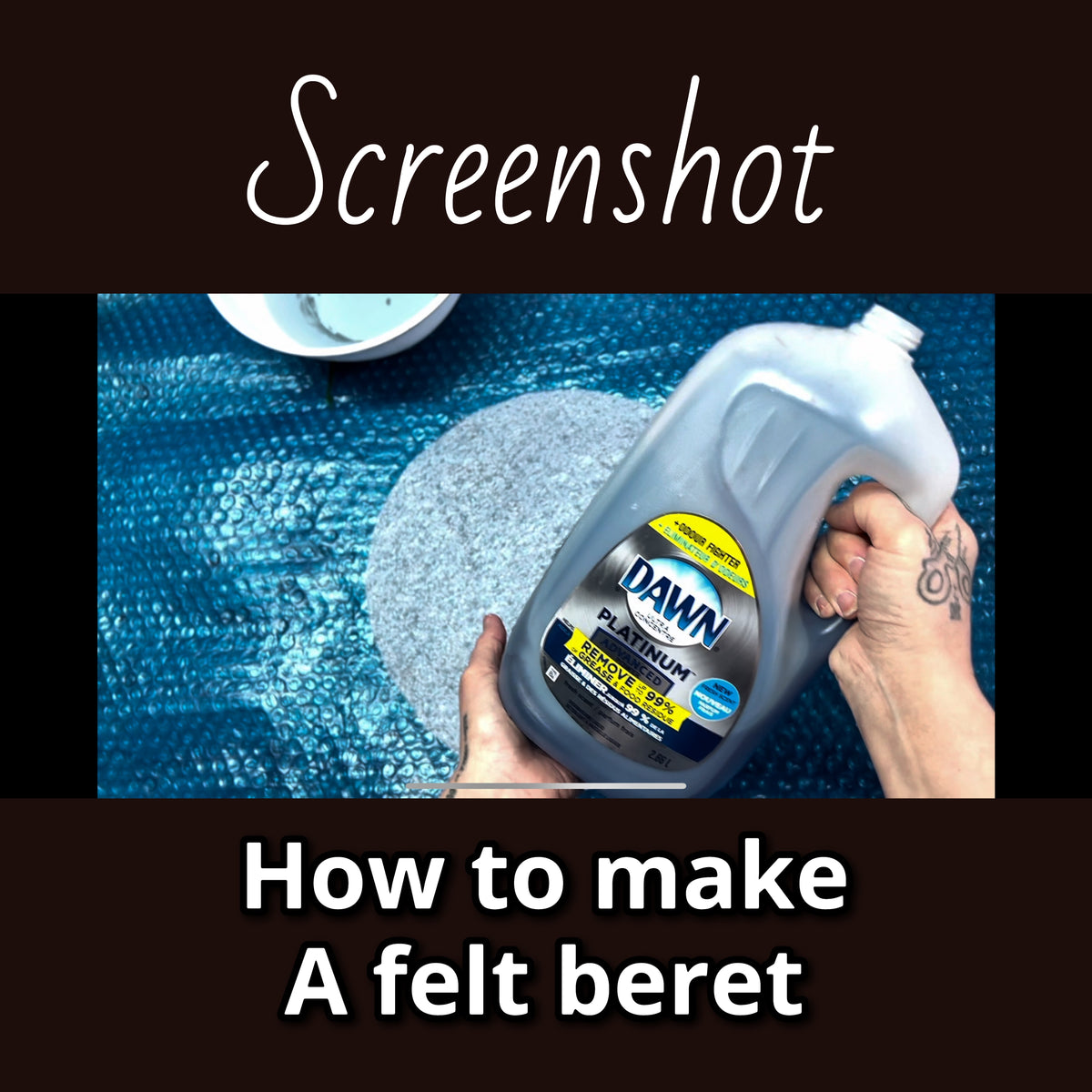 How to felt a beret video tutorial