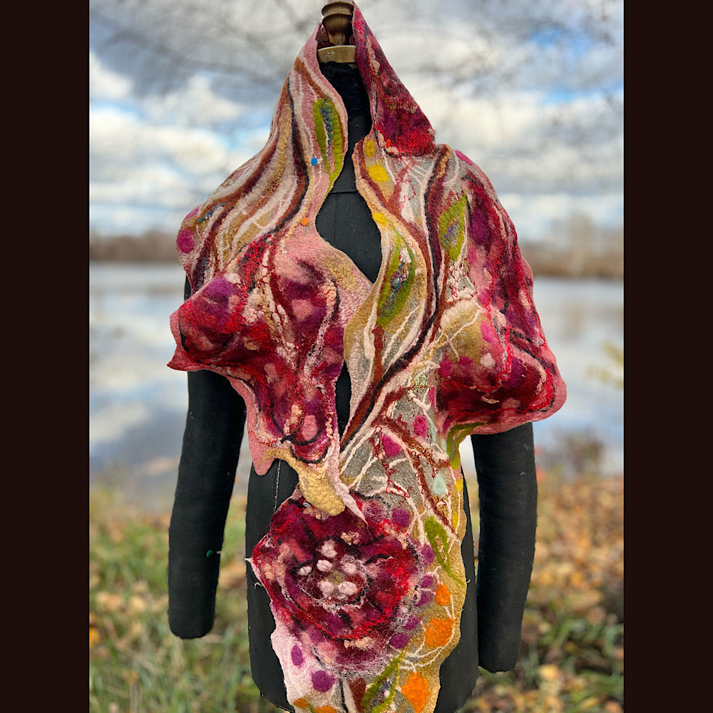 Felted Scarf 82” x 12”
