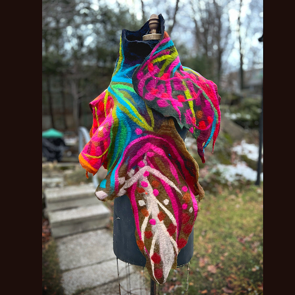 Felted Scarf 62” X 16”