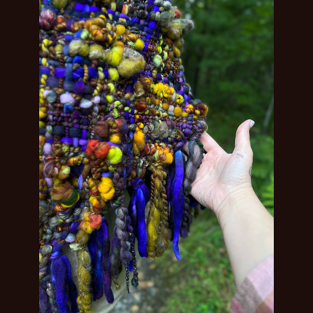 Woven capelet poncho size medium