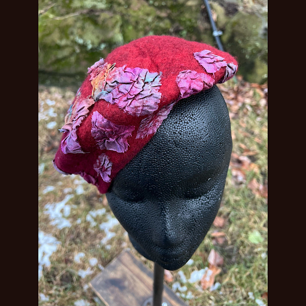 Felted beret small