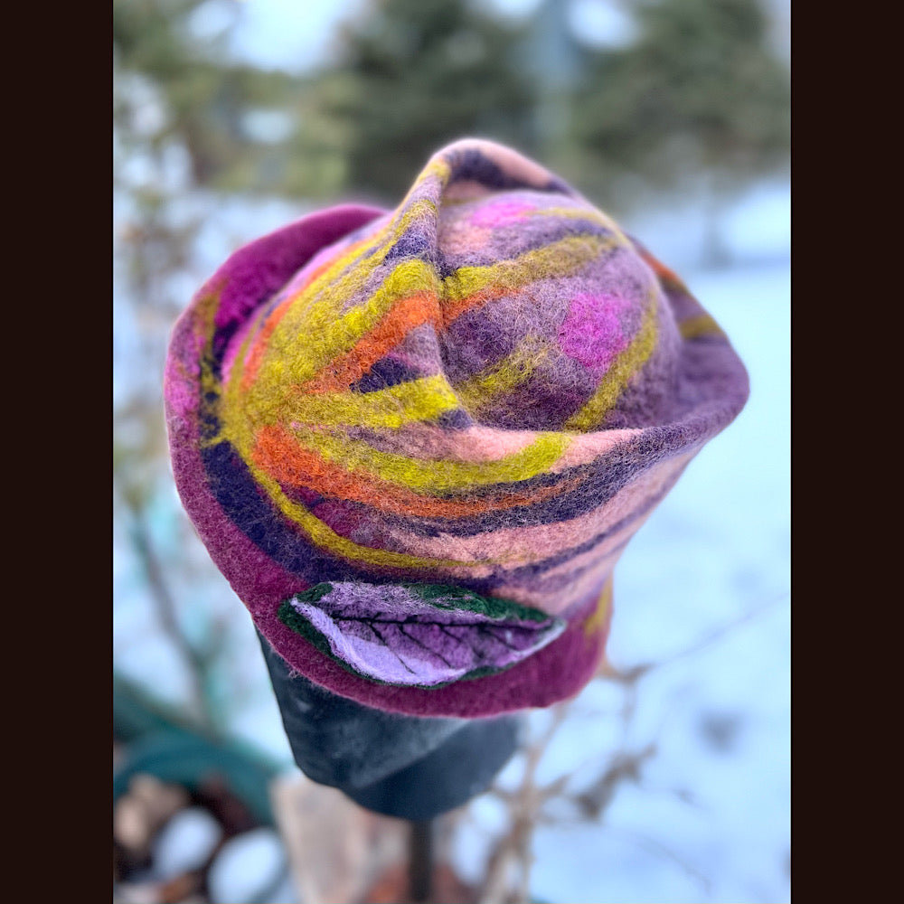 Mini Felted top hat small