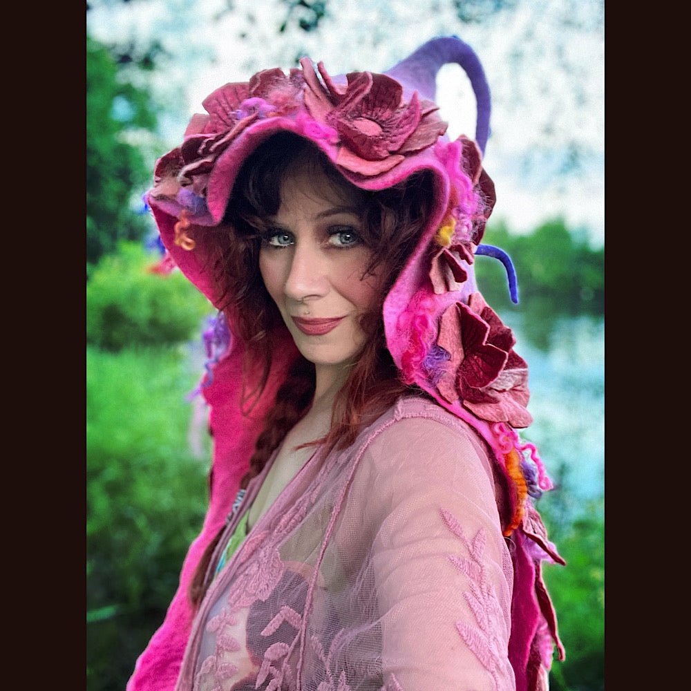 Fairy felted hood size medium