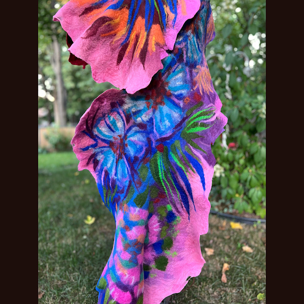 Felted Scarf 85” X 23”