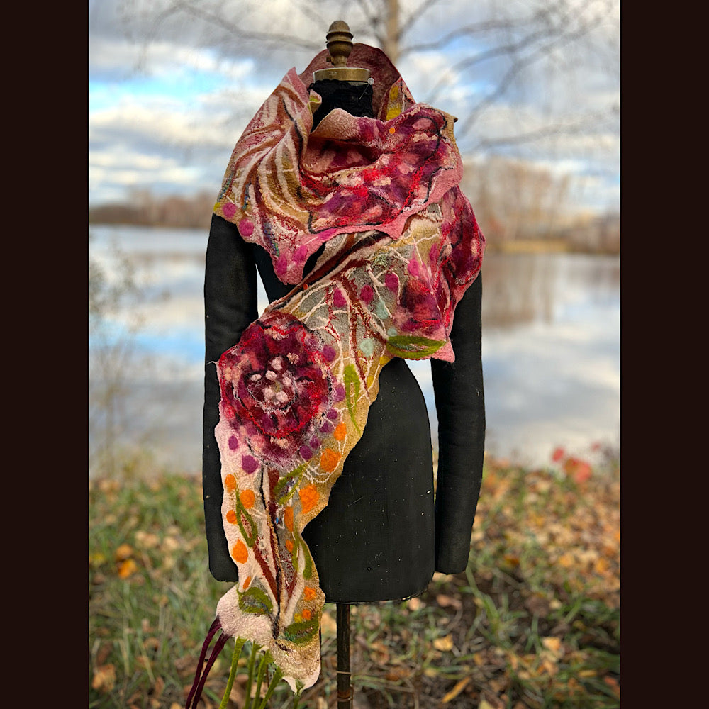Felted Scarf 82” x 12”