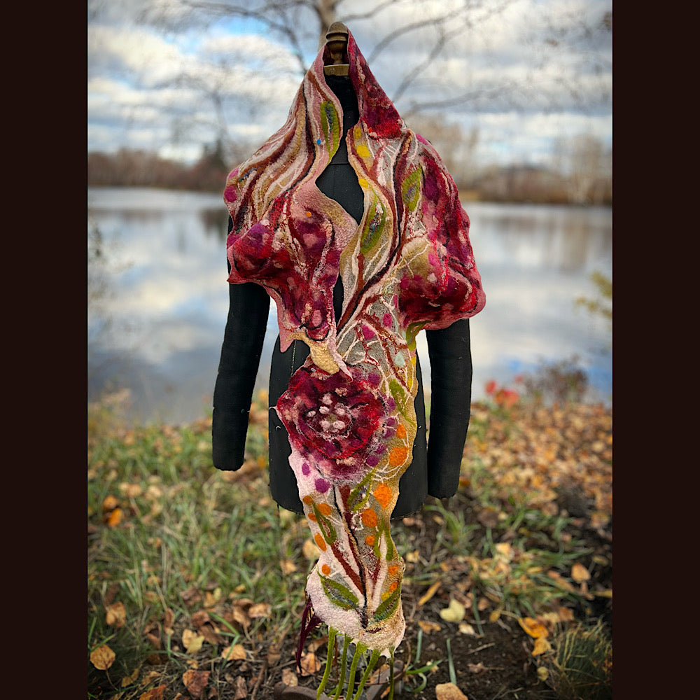 Felted Scarf 82” x 12”