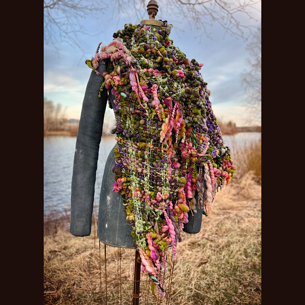 Woven shawl 82” X 37” 1 pound 1/2