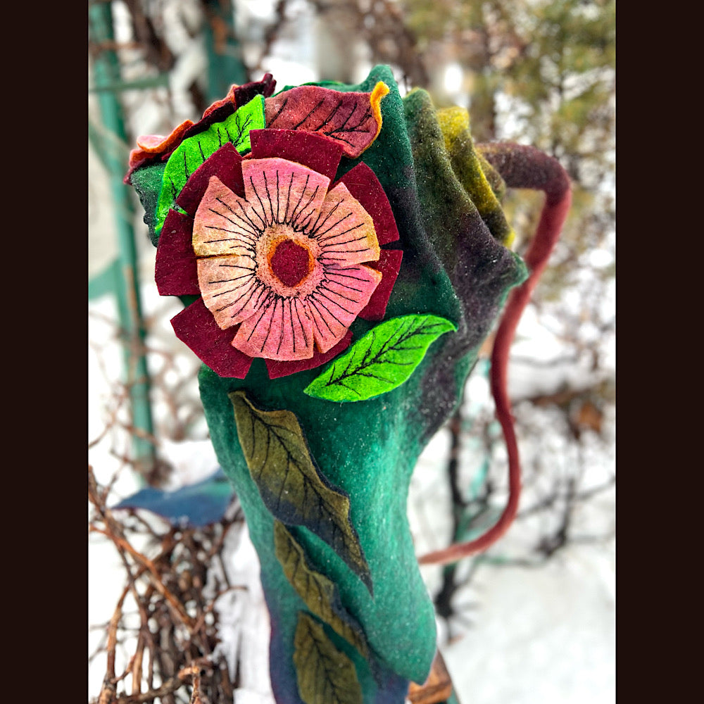 L’esprit des bois felted hood size 23” medium