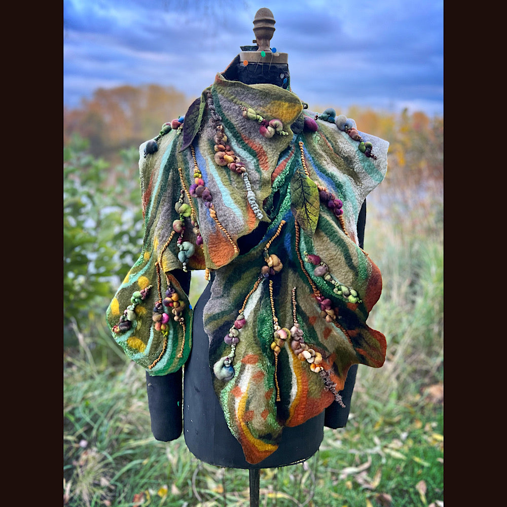 Felted Scarf 60” x 13”