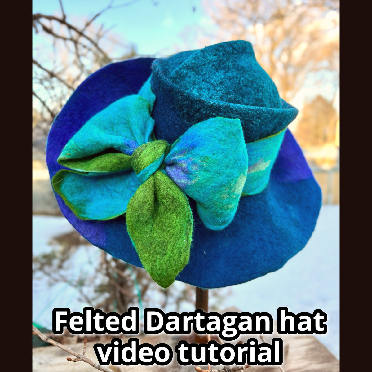 How to felt a Dartagnan hat (large brim) video tutorial 2h50